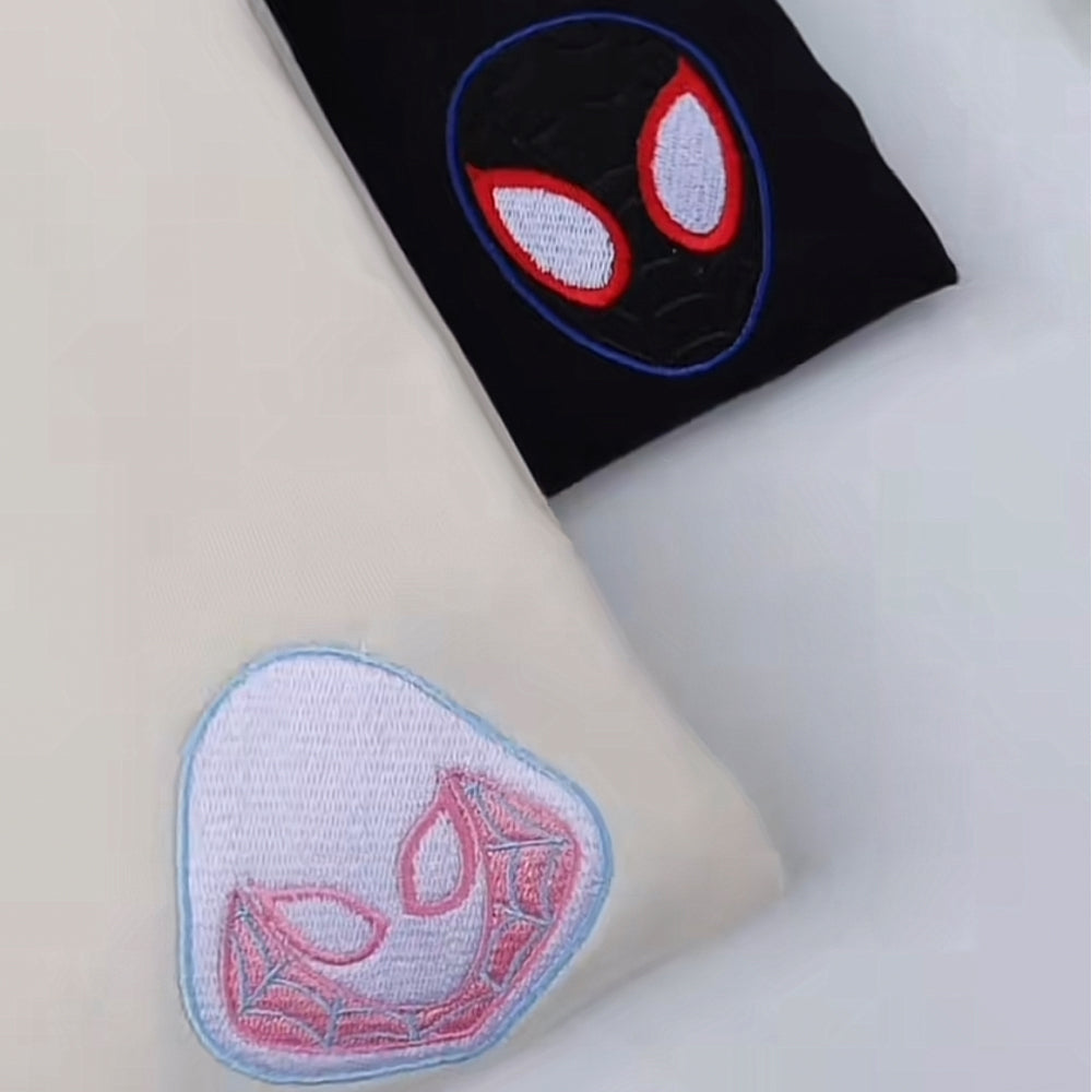 Spider Cartoon Embroidered Tee