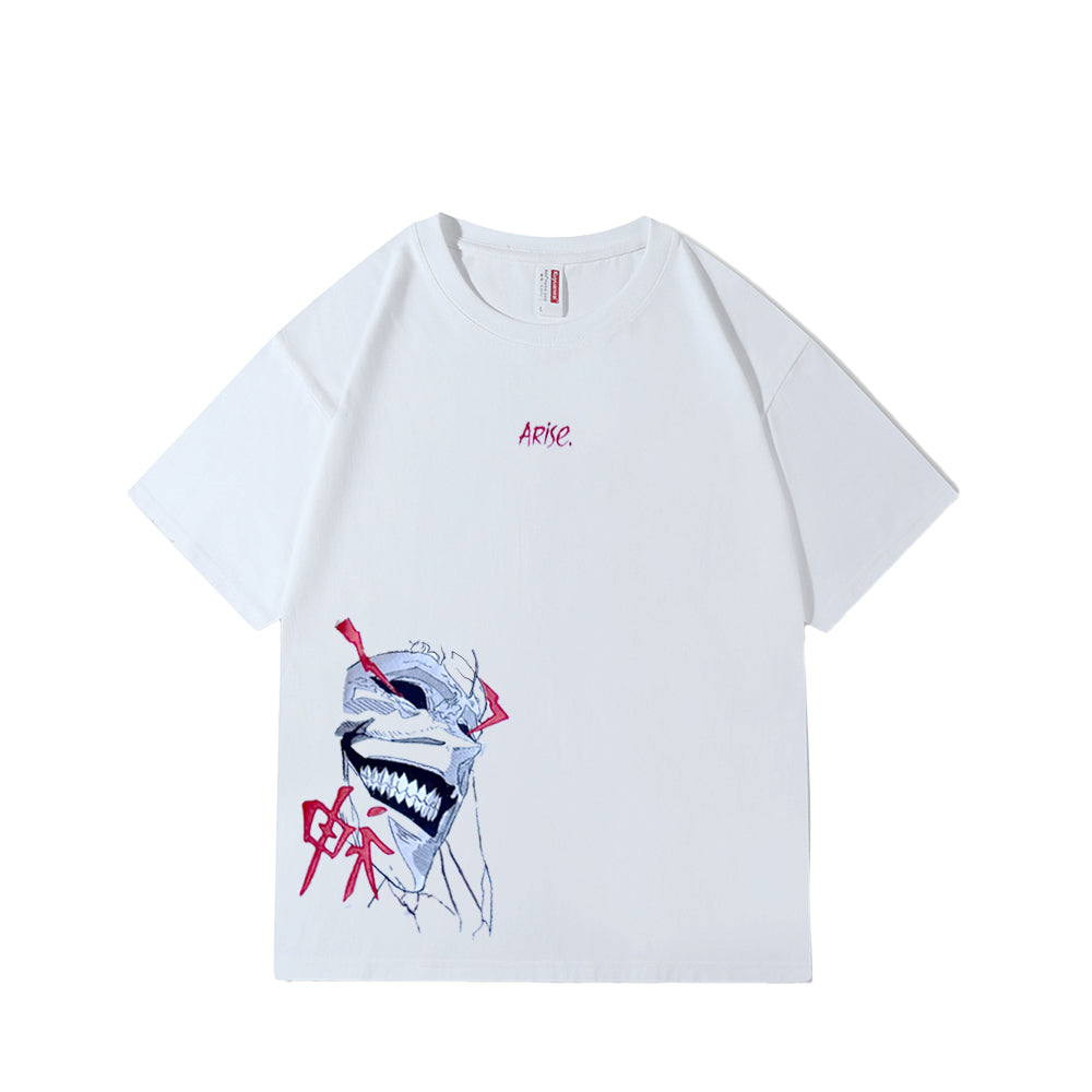 Solo Leveling Arise Embroidered Streetwear T-Shirt