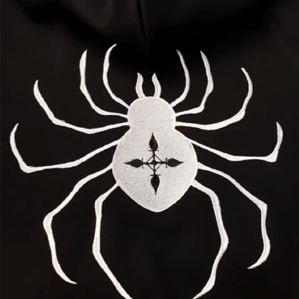 Big Spider Embroidery Hoodie