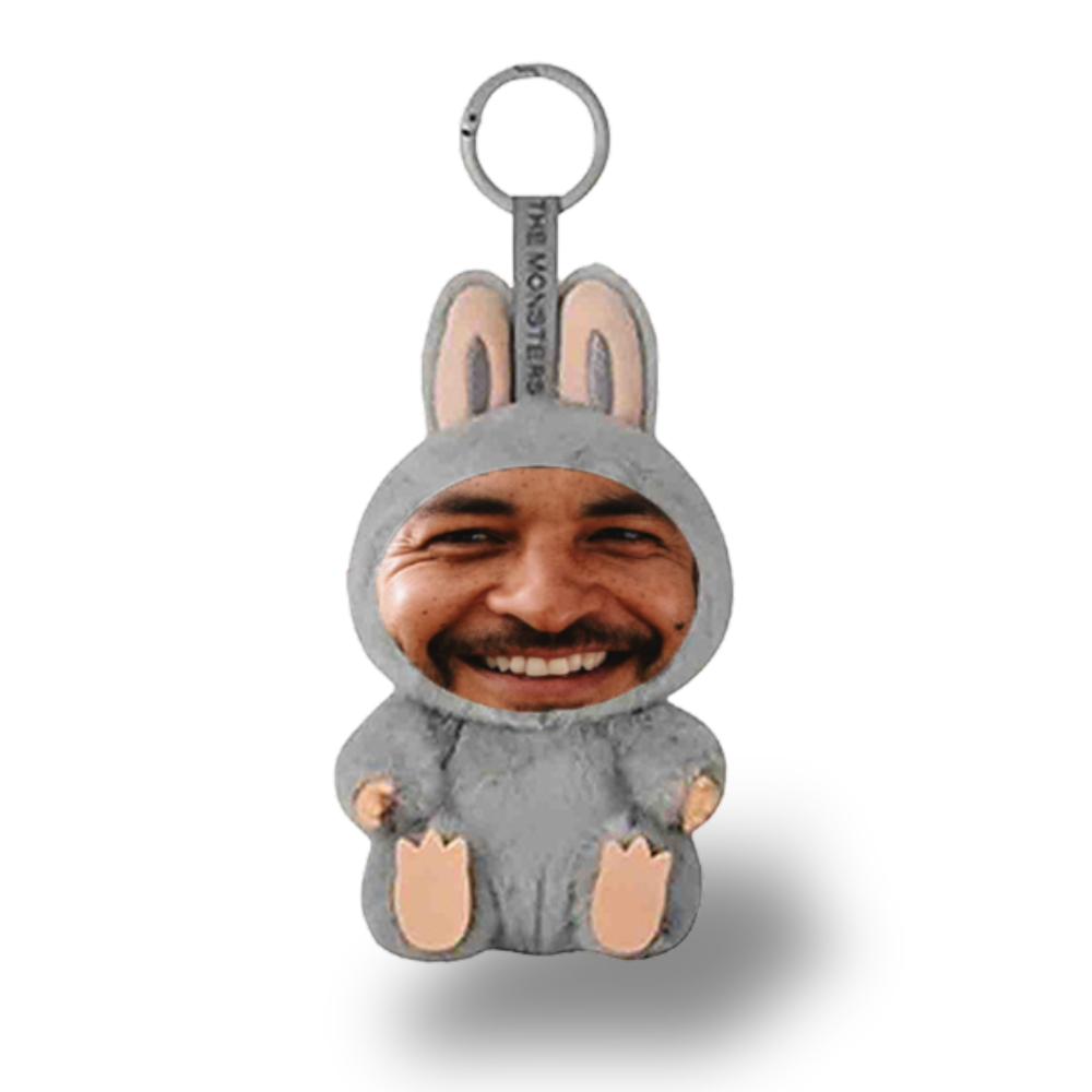 Custom Yebubu (Version 2) Plush Keychain – Personalized Face in Different Colors