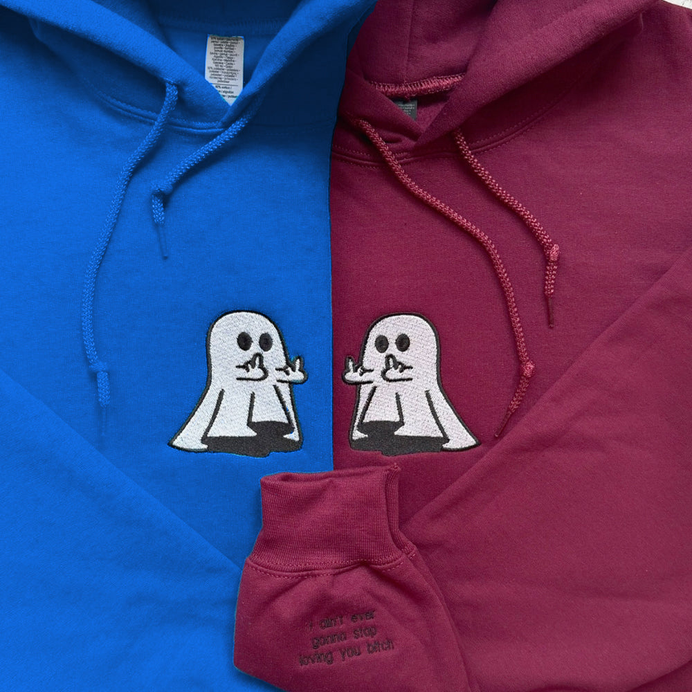 Couple Cute Embroidered Hoodie