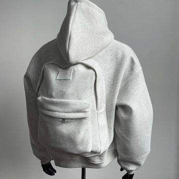 Back Satchel Zip-Up Hoodie