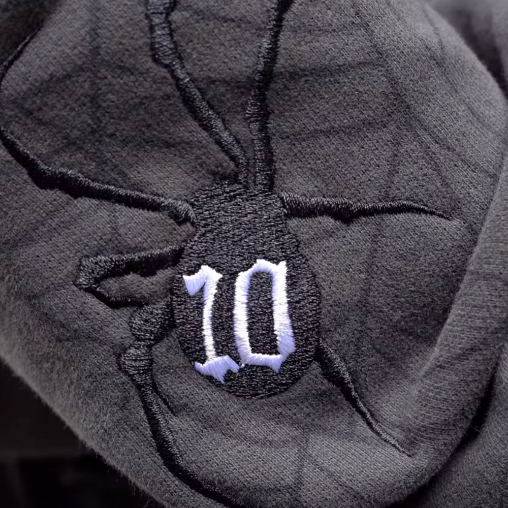 Arachnid Embroidery Hoodie - Street Style Statement