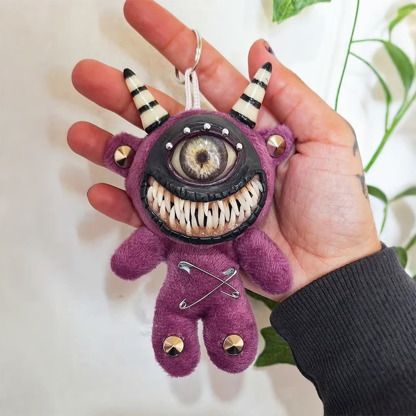 Horror Doll Keychain Halloween Pendant