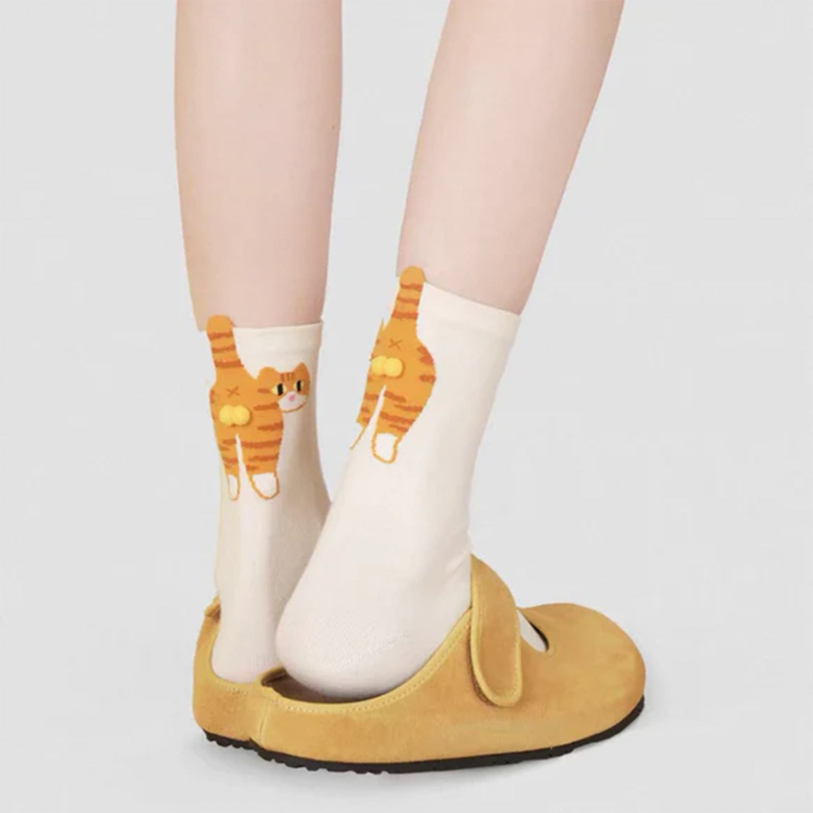 Playful 3D Kitty Socks