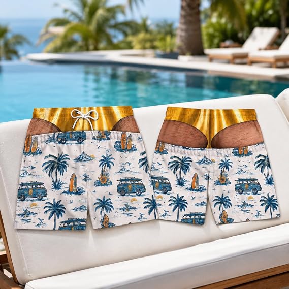 ShoreCheeks gold style flat lay