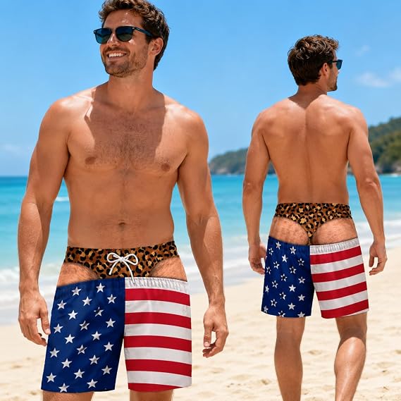 ShoreCheeks cheetah print style beach view