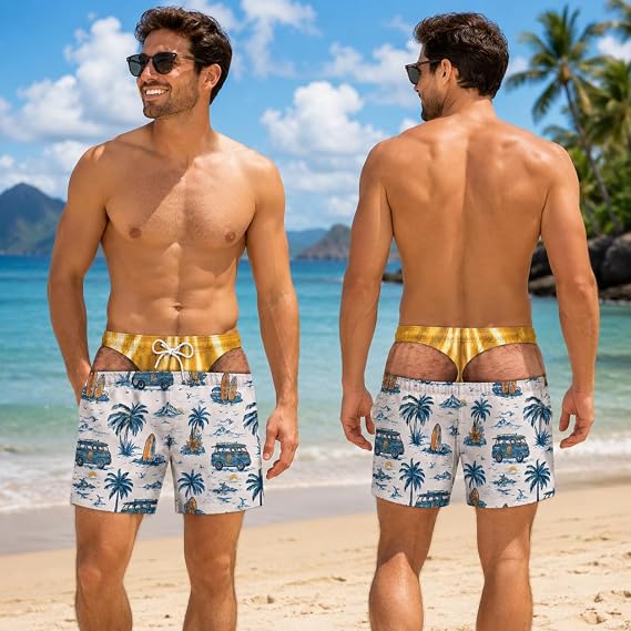 ShoreCheeks gold style beach view
