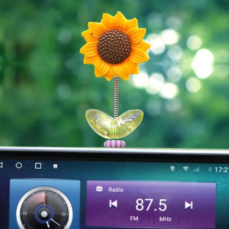 Mini Shaking Sunflowers 5 pack display image
