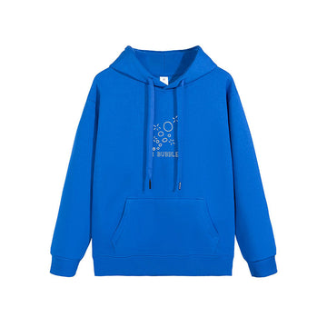 Embroidered CoupleAutumn And Winter Hooded Sweatshirt
