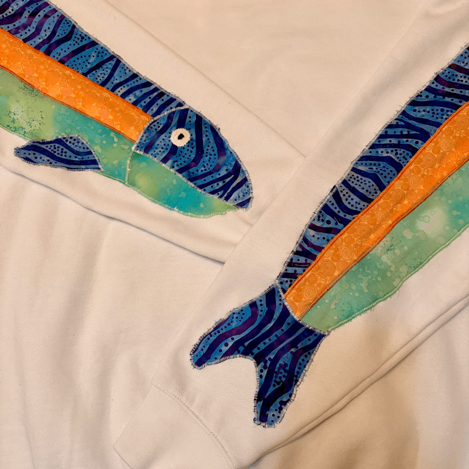 "Pacific Pike" Patchwork Hoodie