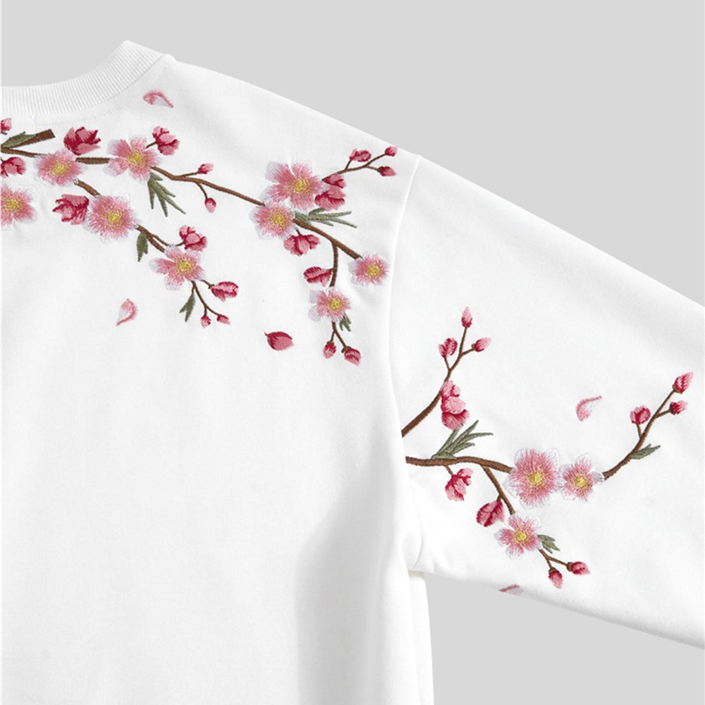 Plum Blossom  Embroidered T-shirt
