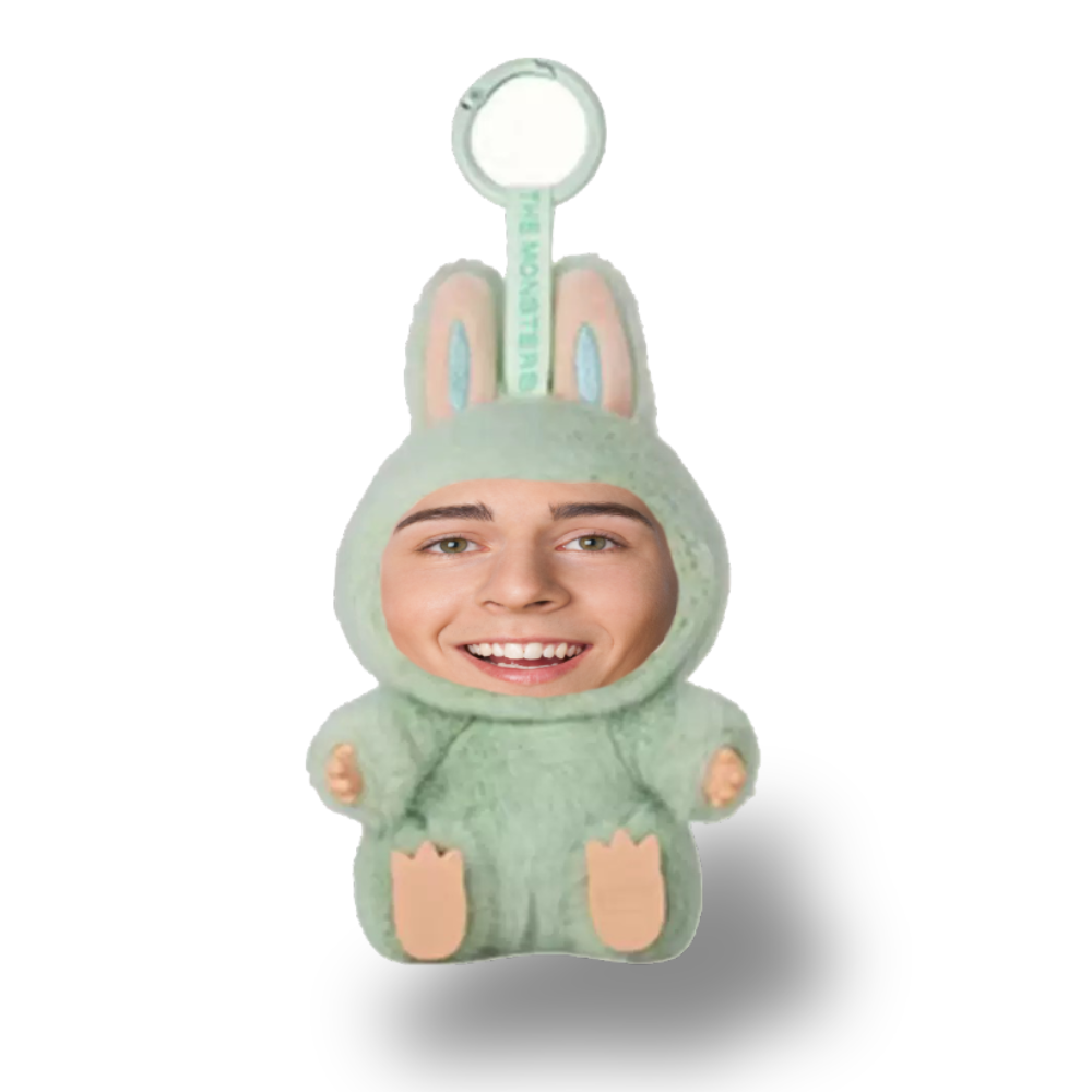 Custom Yebubu (Version 2) Plush Keychain – Personalized Face in Different Colors
