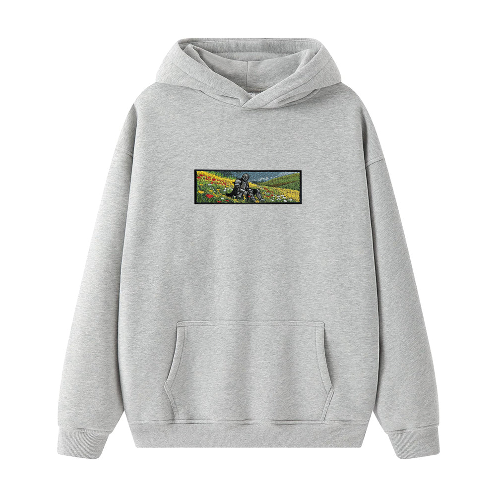Embroidered Autumn And Winter Hooded Sweatshirt Bright Fantasy