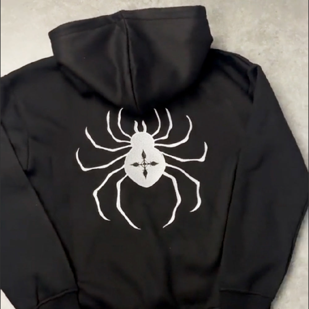 Big Spider Embroidery Hoodie