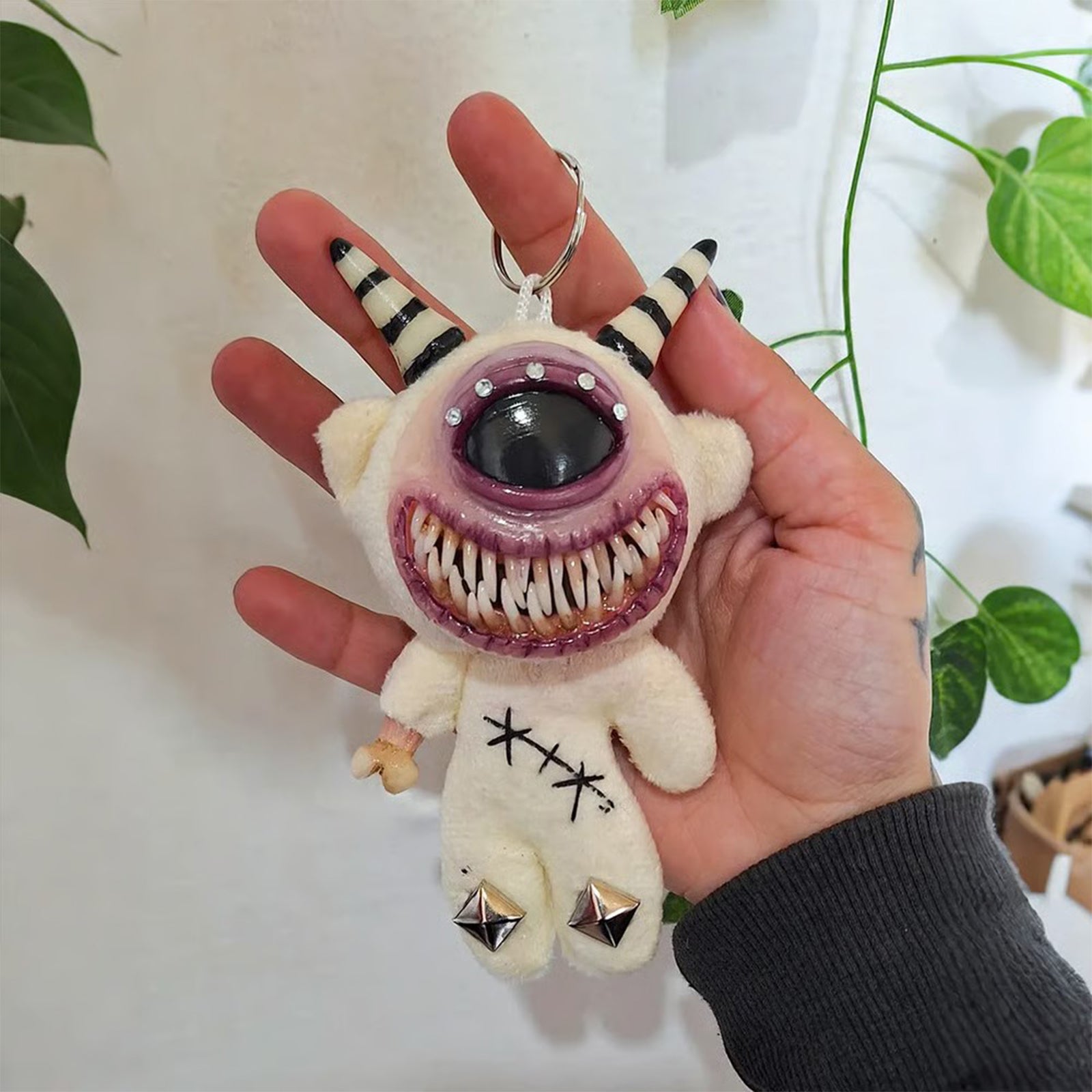 Horror Doll Keychain Halloween Pendant
