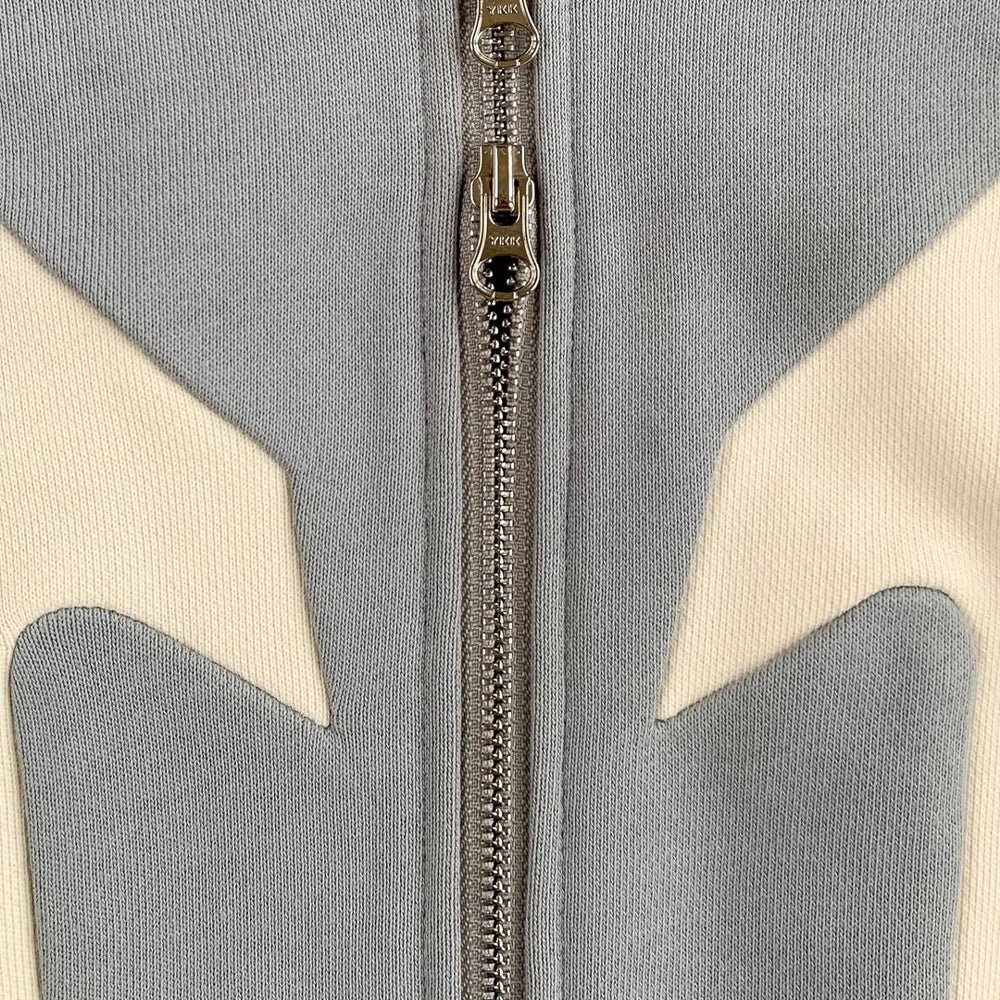 Contrast Zip-Up Hoodie