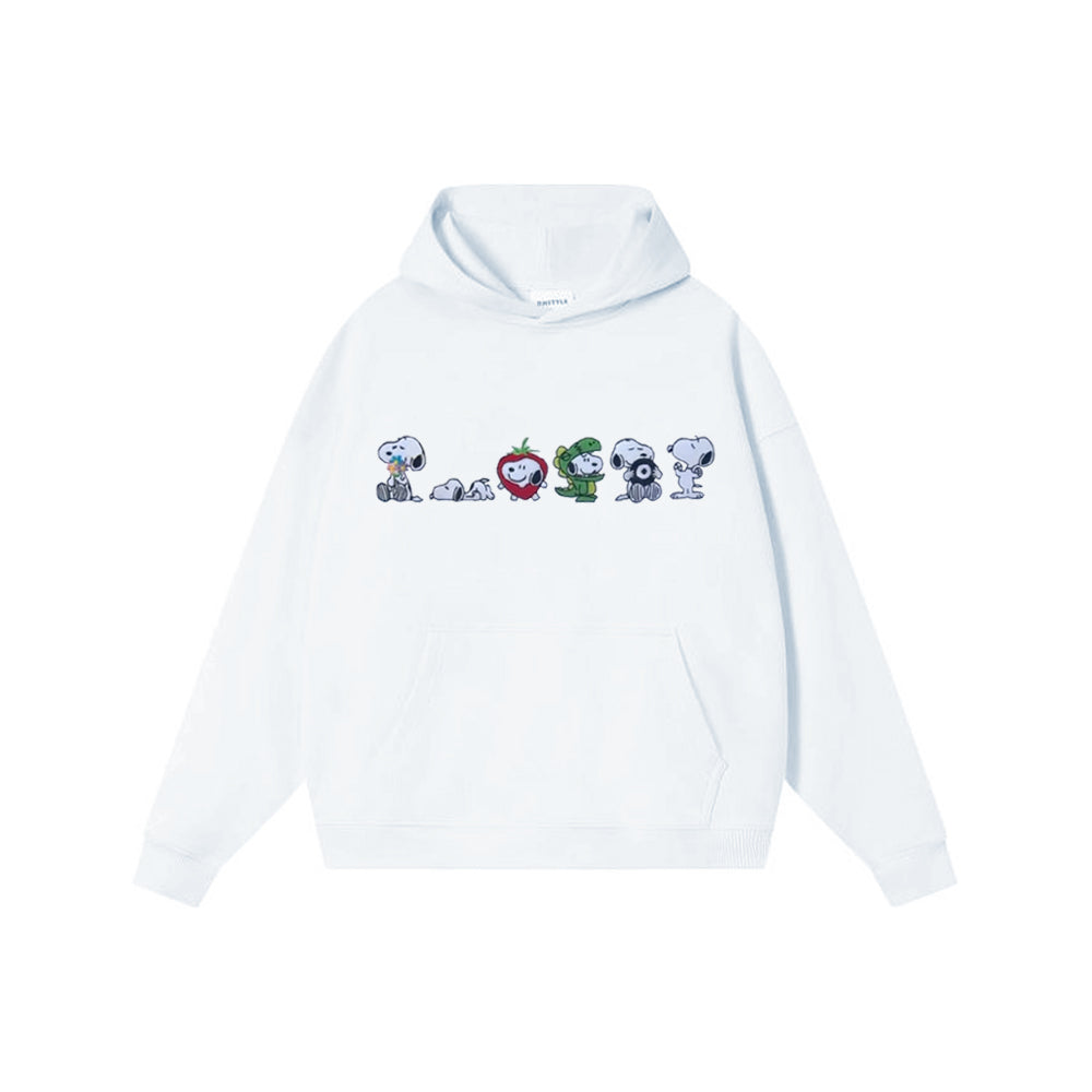 Adorable Animated Embroidery Hoodies