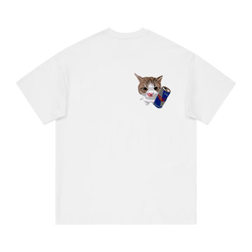 Popular Cat Embroidery Tee