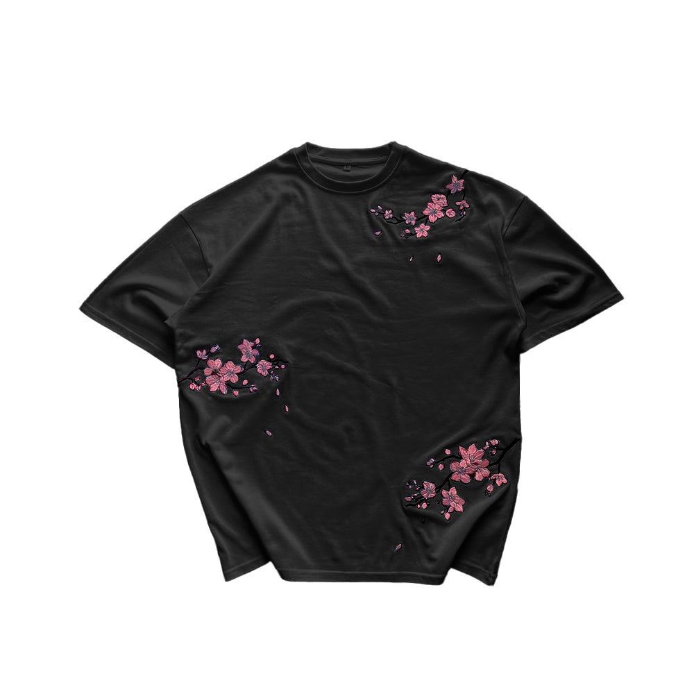 Embroidered Cherry Blossom Tee