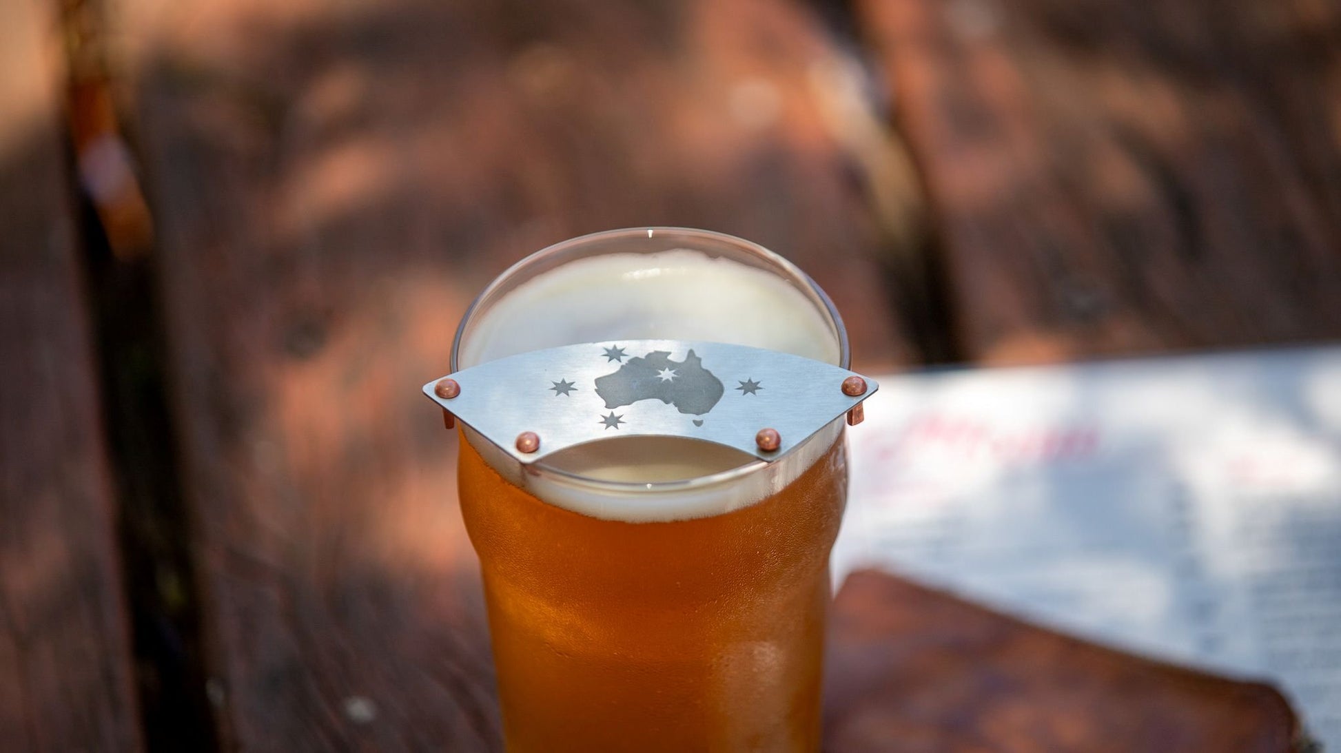 DryStache Stainless Moustache Guard - Southern Cross - Bush Ranger Australian Southern Cross Edition.