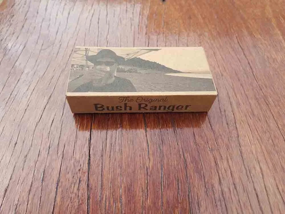 DryStache Stainless Moustache Guard - USA Edition - Bush Ranger Mustache Guard - USA - edition