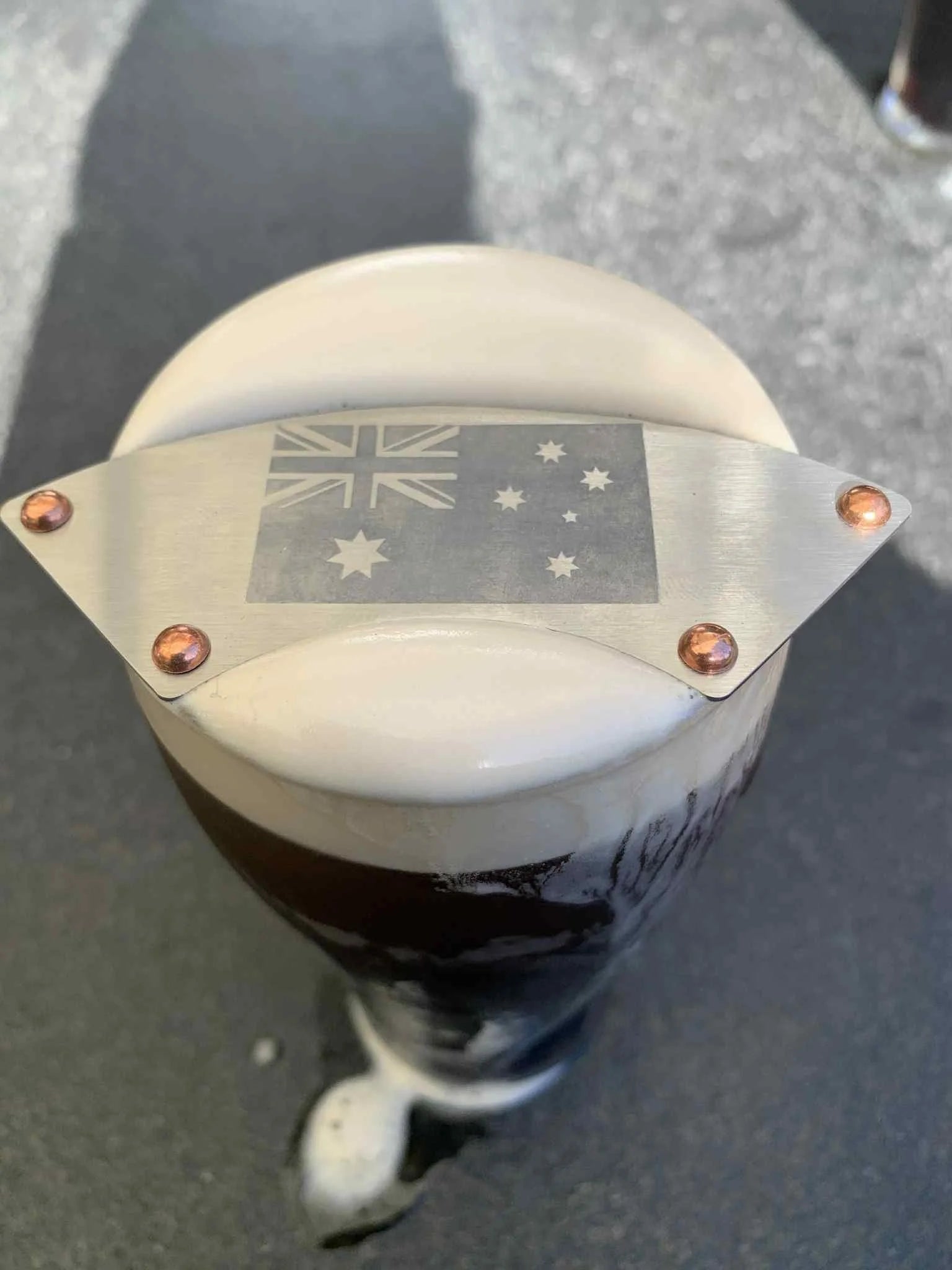 DryStache Stainless Moustache Guard - Australian Flag - Bush Ranger™ Australian Flag Edition – Moustache Guard