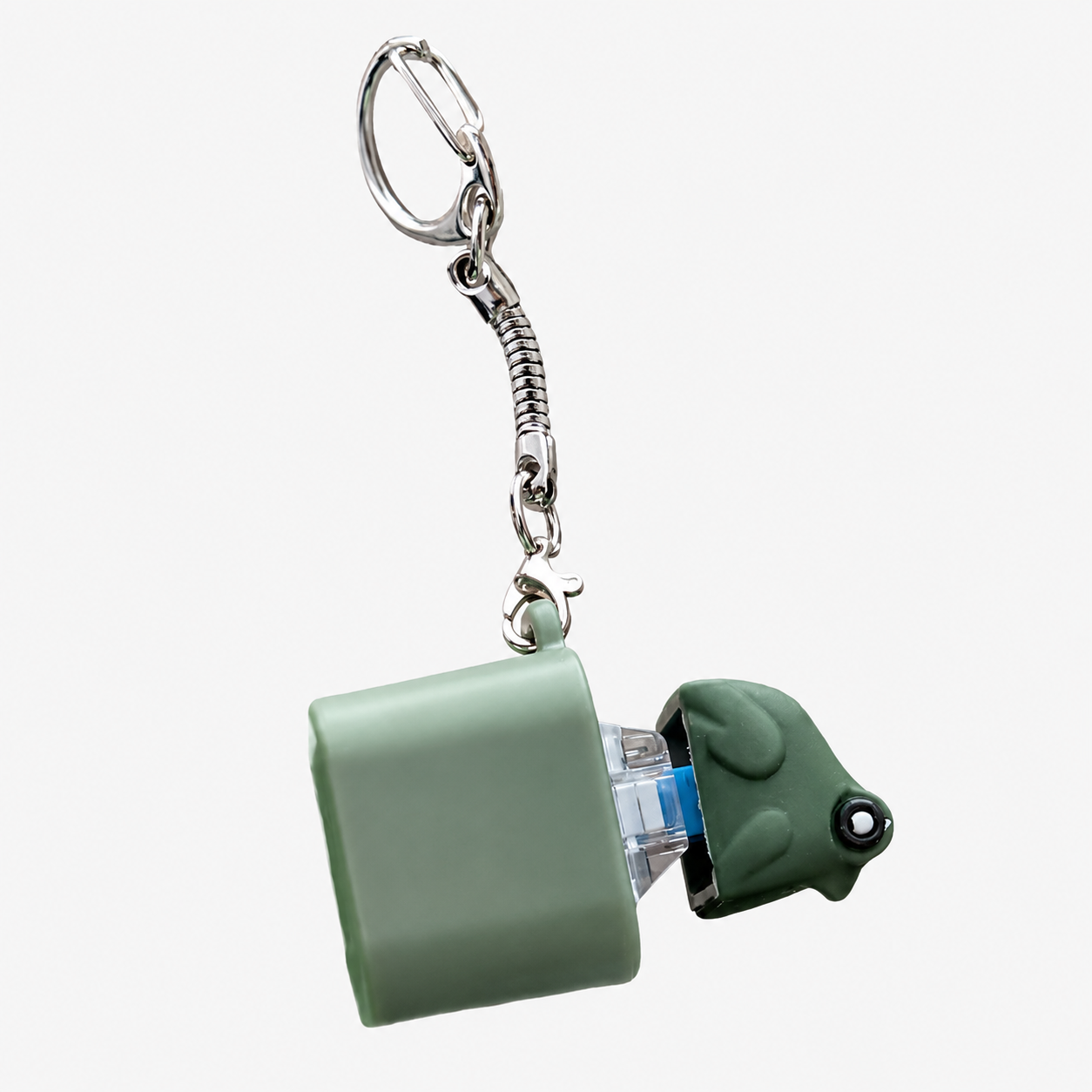 Rechargeable Frog Keycap Clicker Keychain – Cute Croak Sound Fidget Toy