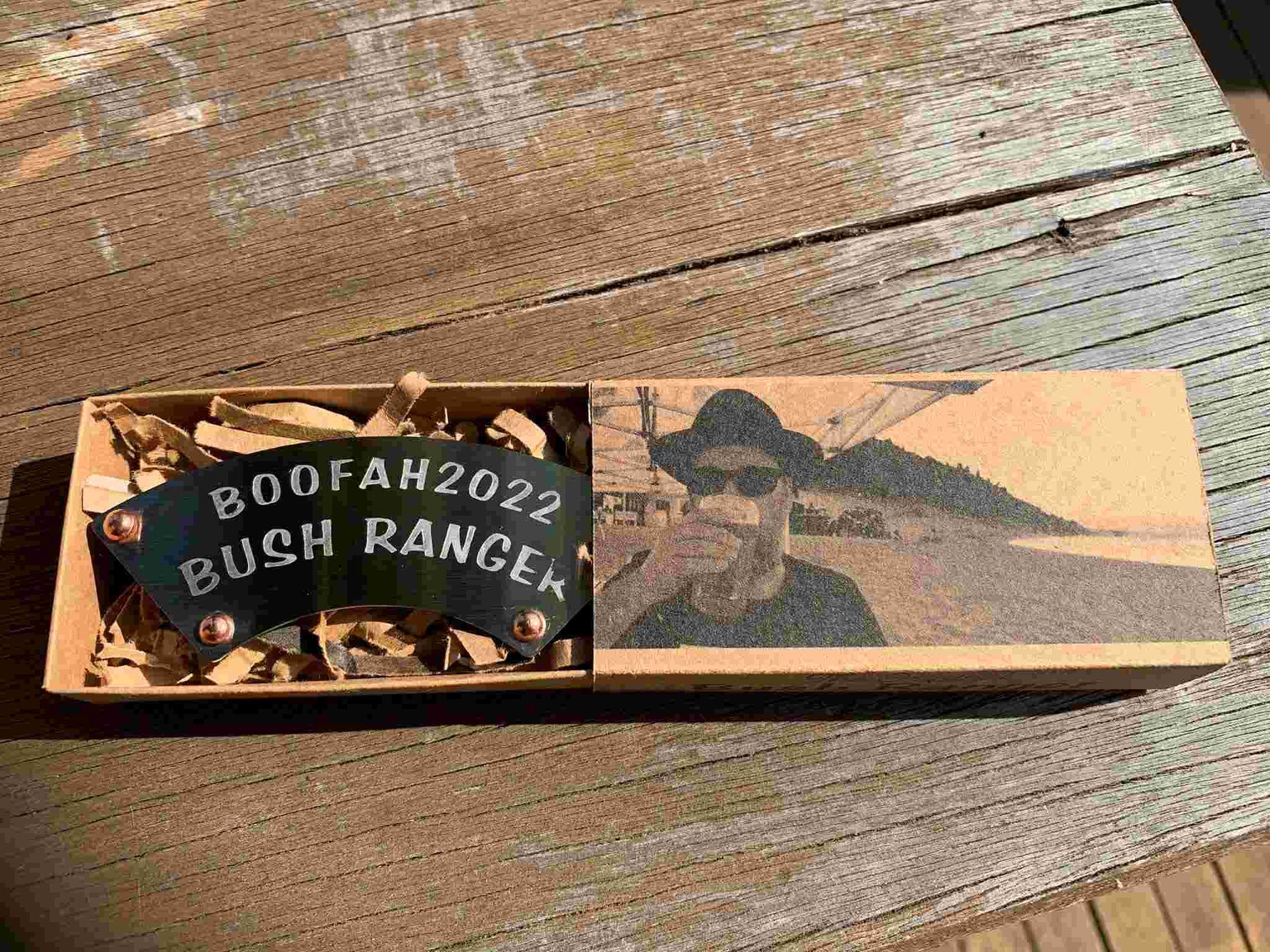 DryStache Stainless Moustache Guard - Personalized - Personalised Bush Ranger™ Moustache Guard