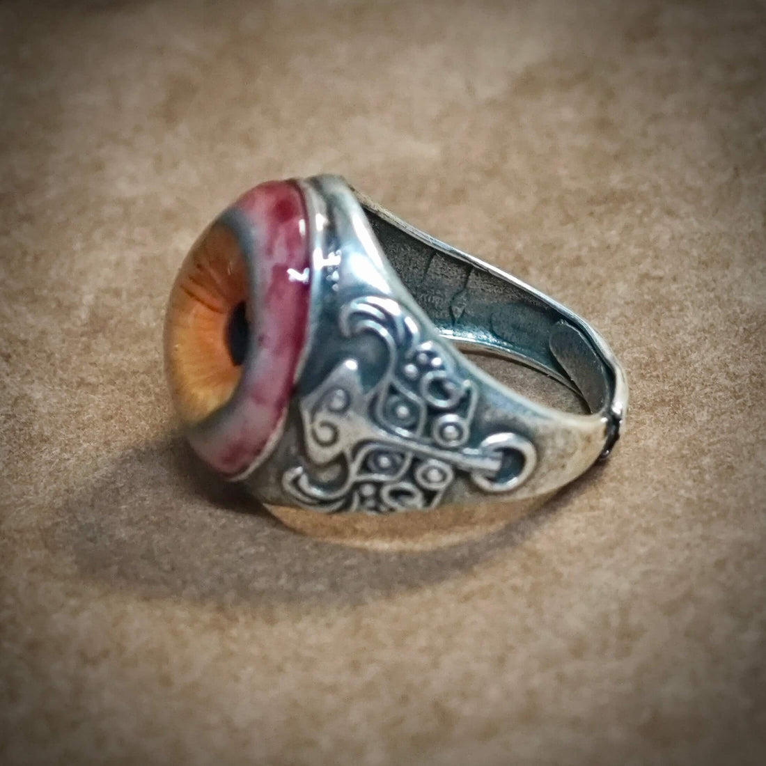 Vintage Handcrafted Eyeball Ring