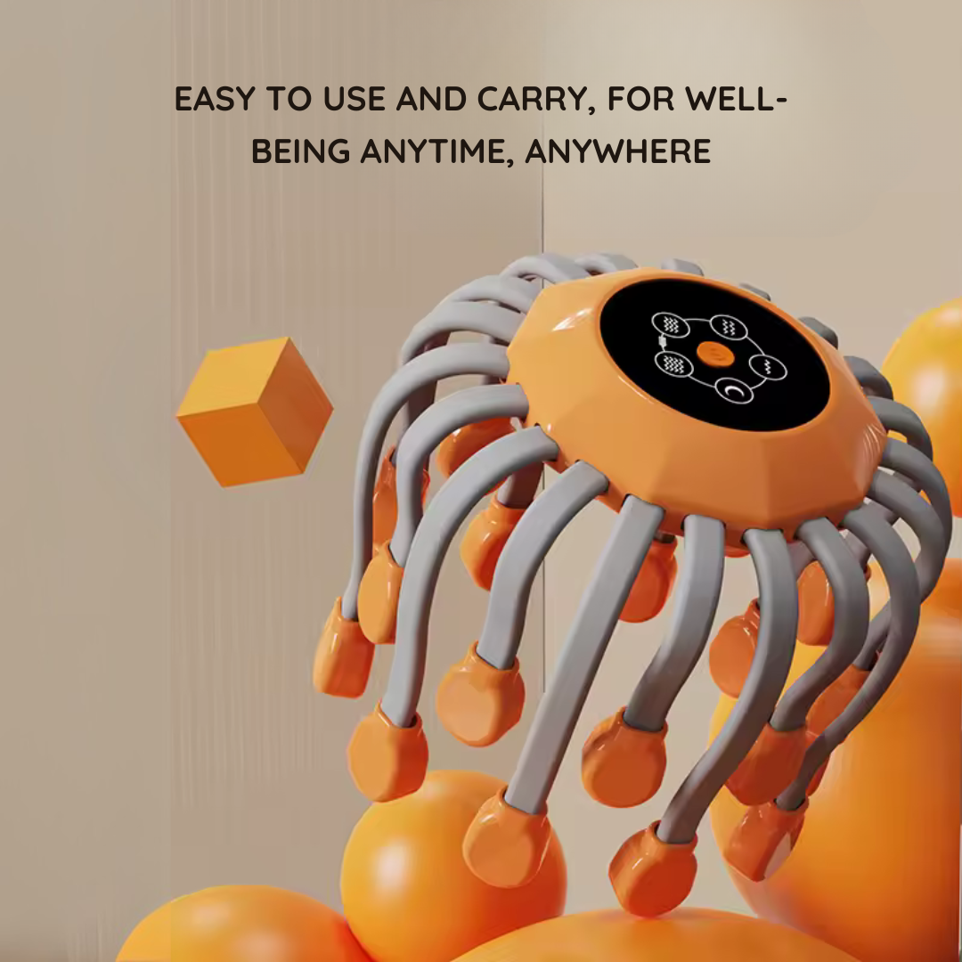 Electric Head Massager for Migraine Relief & Deep Relaxation