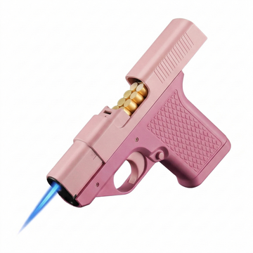 Tactical Jet Flame Lighter with Built-In Cigarette Holder