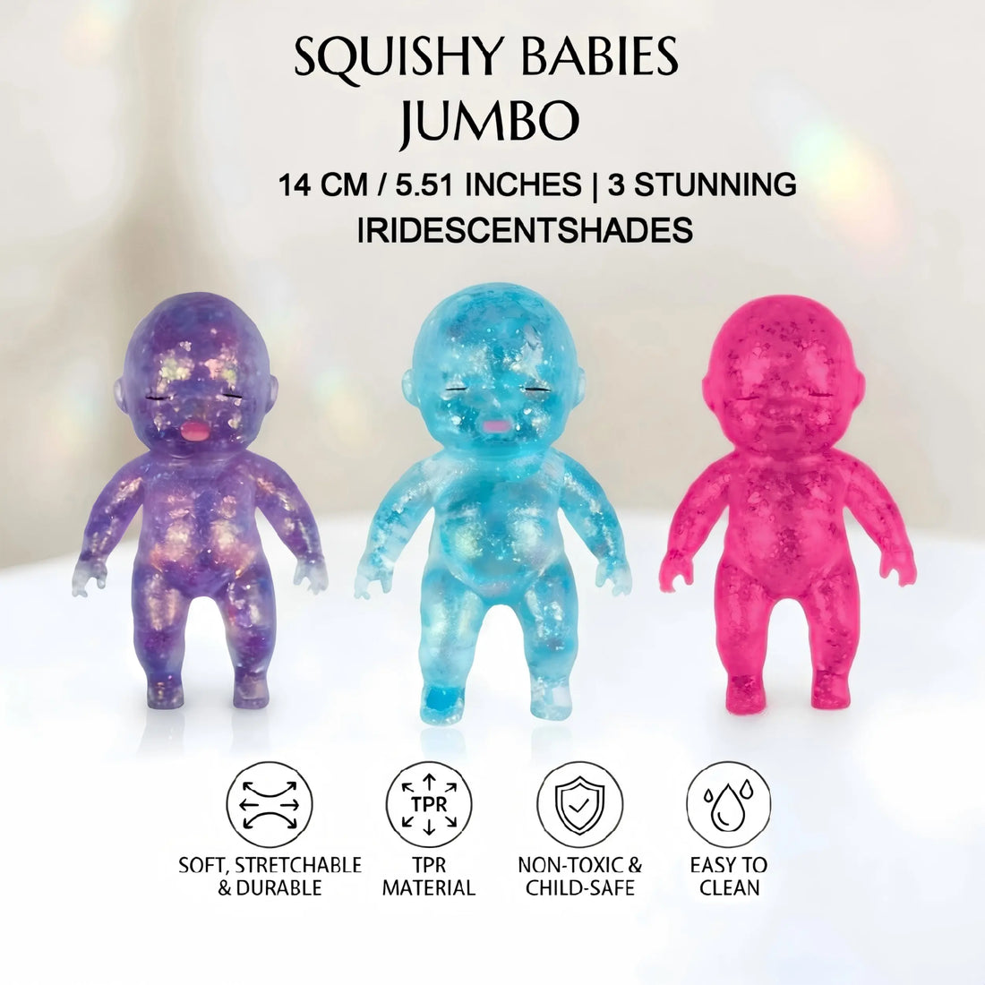 Glitter Galaxy Squishy Baby Stress Relief Toy