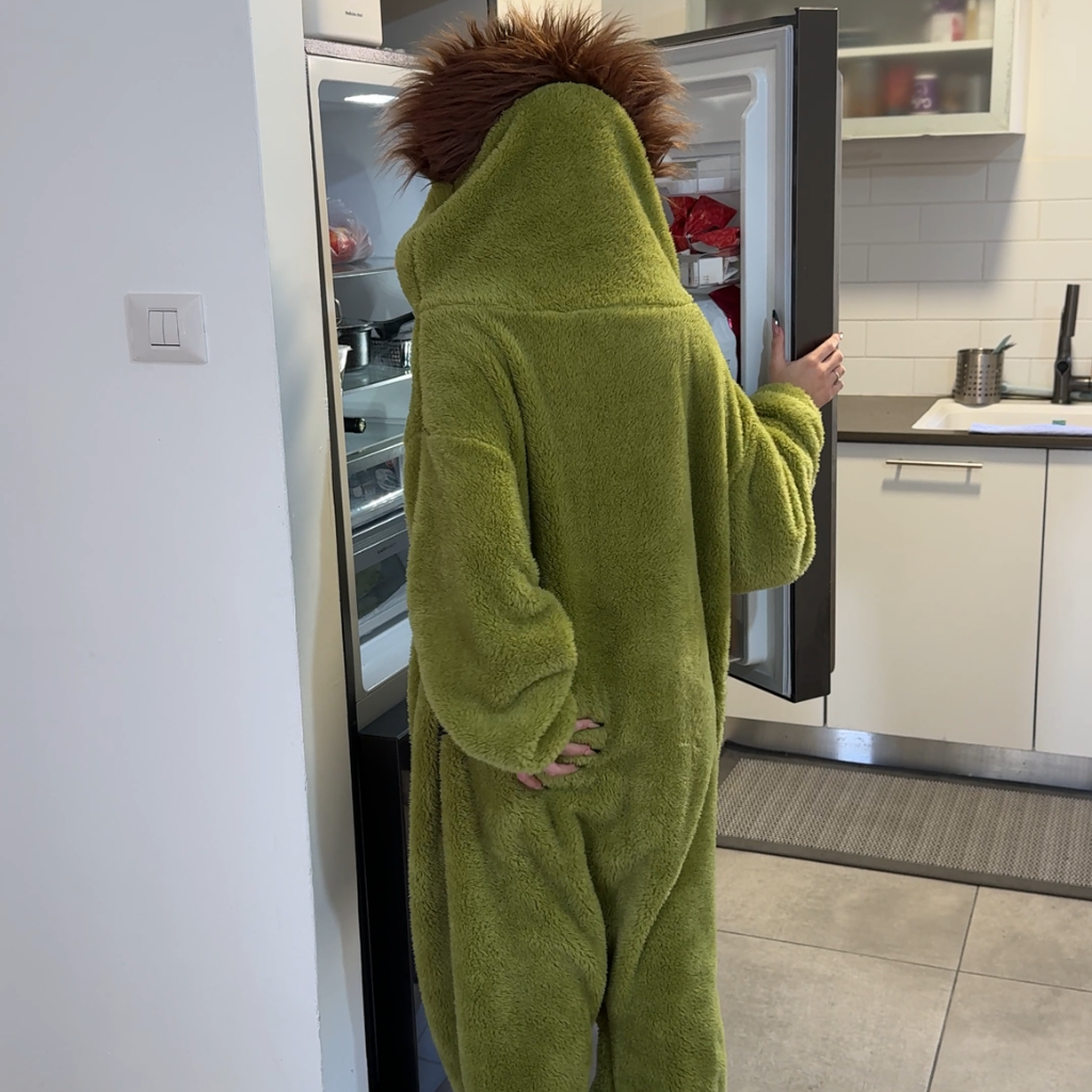 Funny Cartoon Plush Onesie Ultra-Soft Cozy Lounge & Relax Outfit