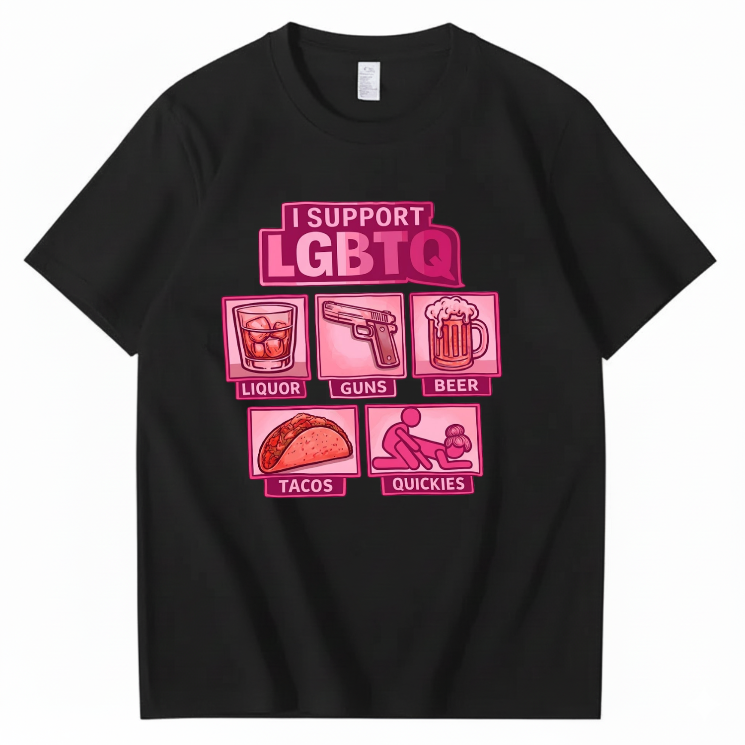 I Support LGBTQ Shirt Funny Meme T-Shirt