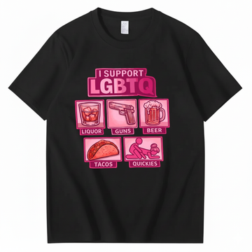 I Support LGBTQ Shirt Funny Meme T-Shirt