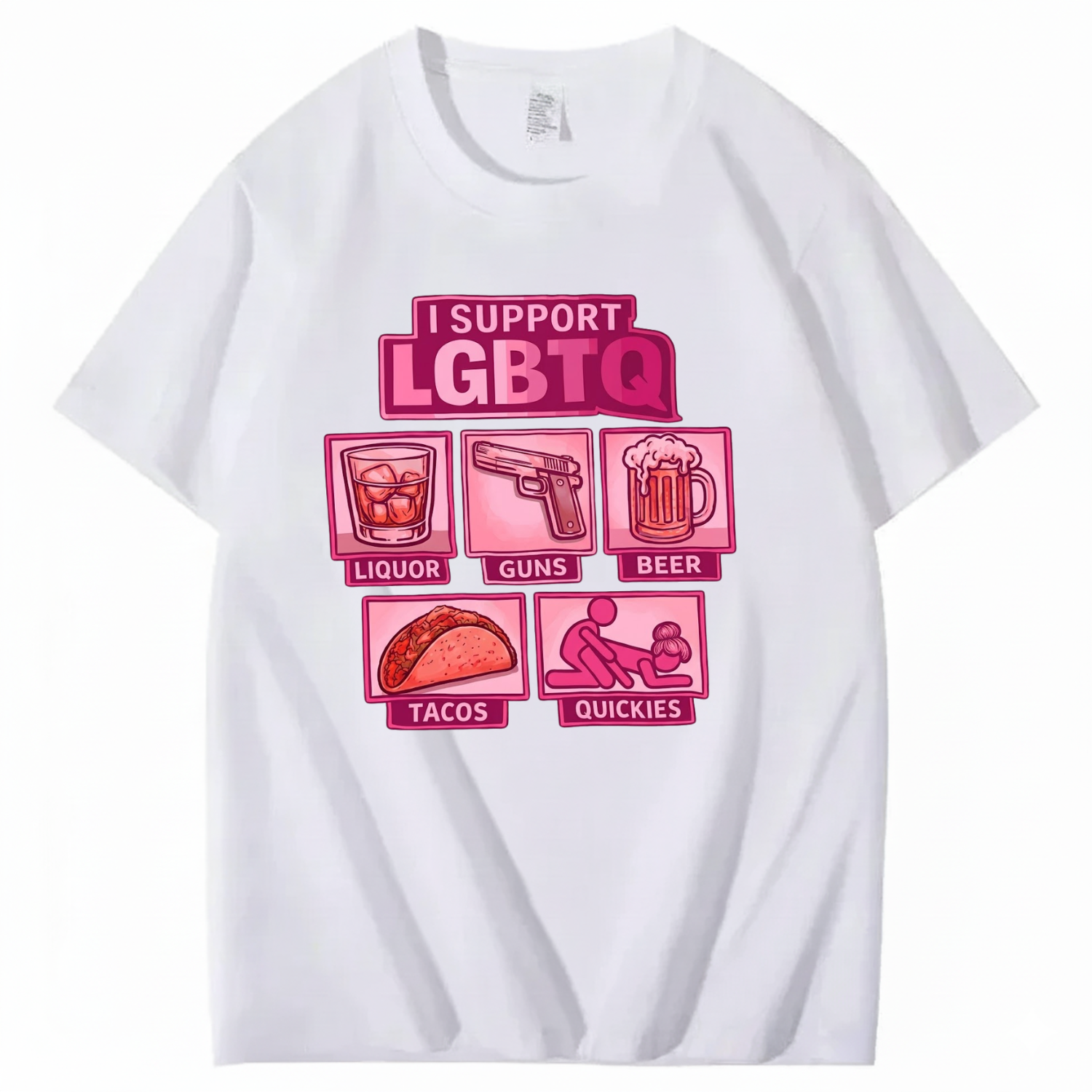 I Support LGBTQ Shirt Funny Meme T-Shirt