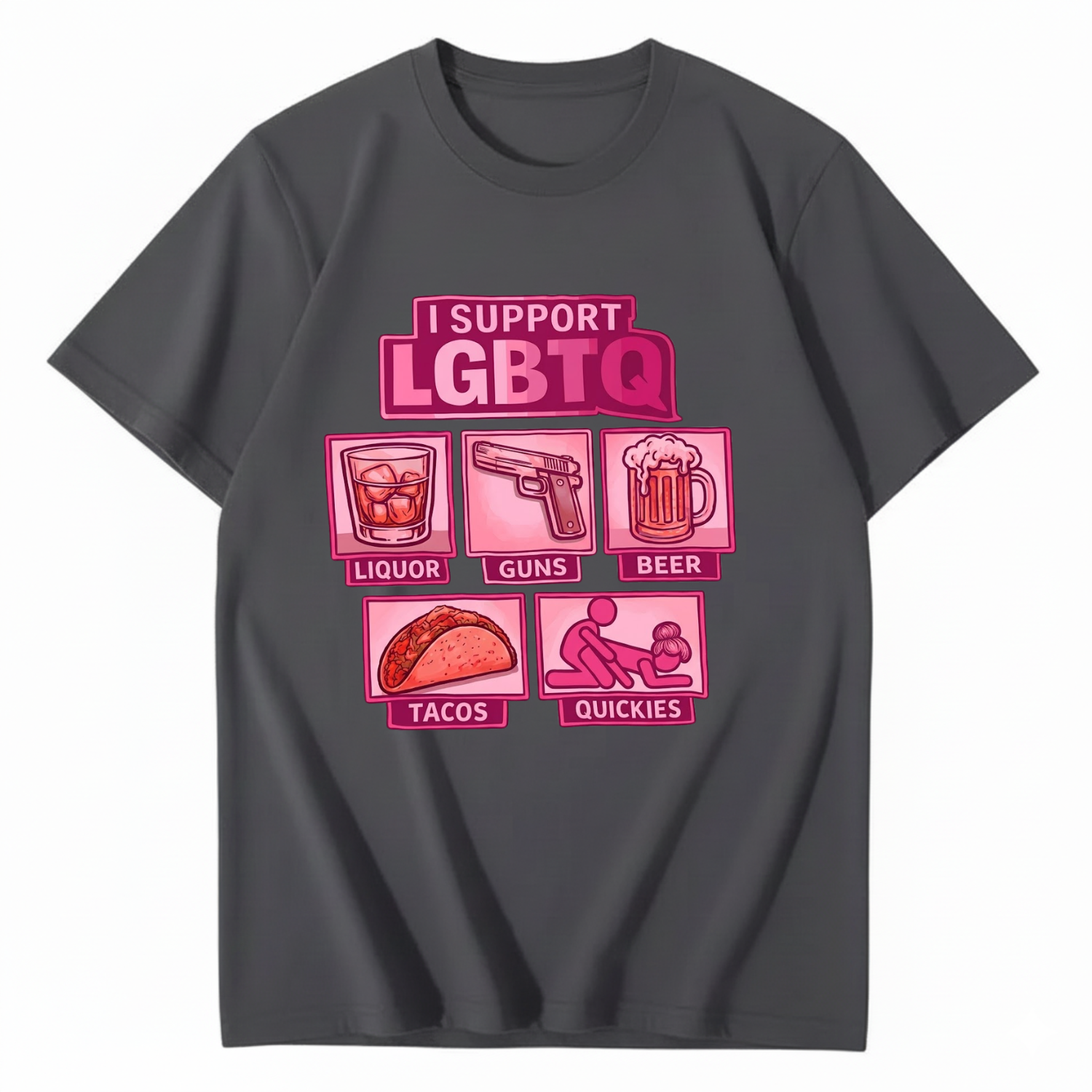 I Support LGBTQ Shirt Funny Meme T-Shirt