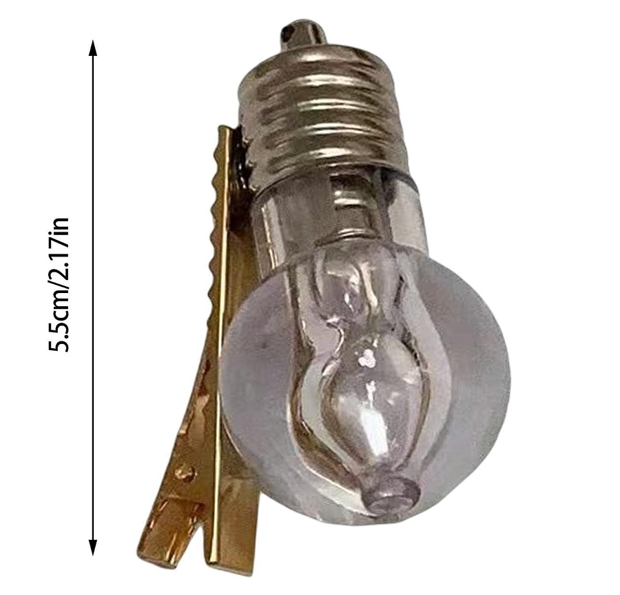 Funny LED Light Bulb Hair Clip