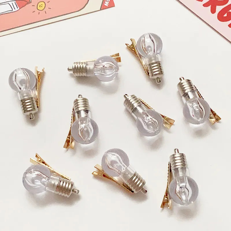 Funny LED Light Bulb Hair Clip