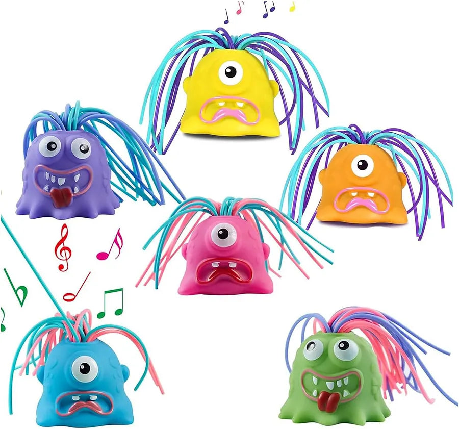 Fun Hair Pulling Fidget Screaming Monster Toys