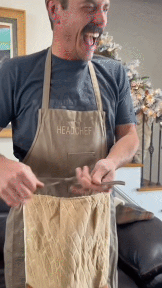 Funny Chef Prank Apron with Towel