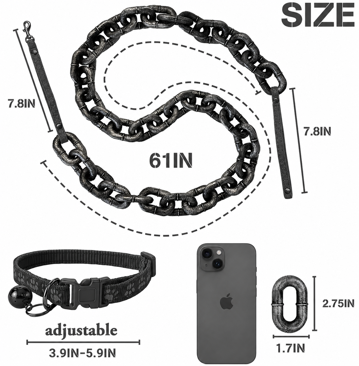 Oversized Chain Dog Leash