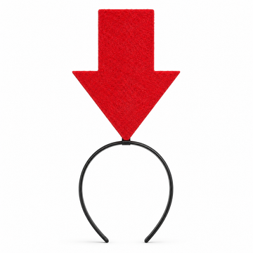 Funny Red Arrow Party Headband