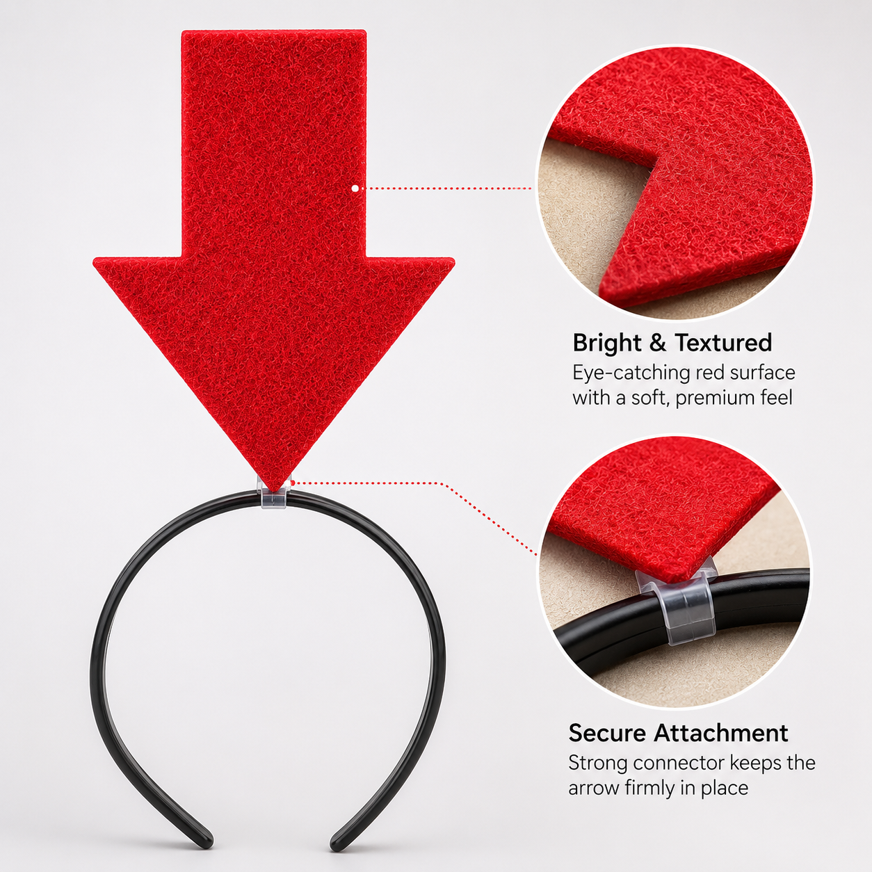 Funny Red Arrow Party Headband