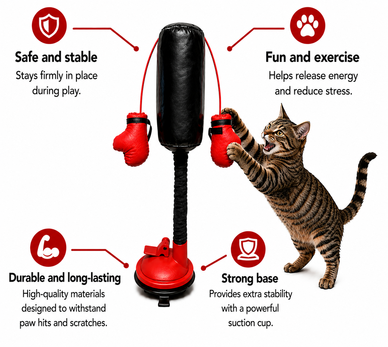 Mini Cat Punching Bag Toy