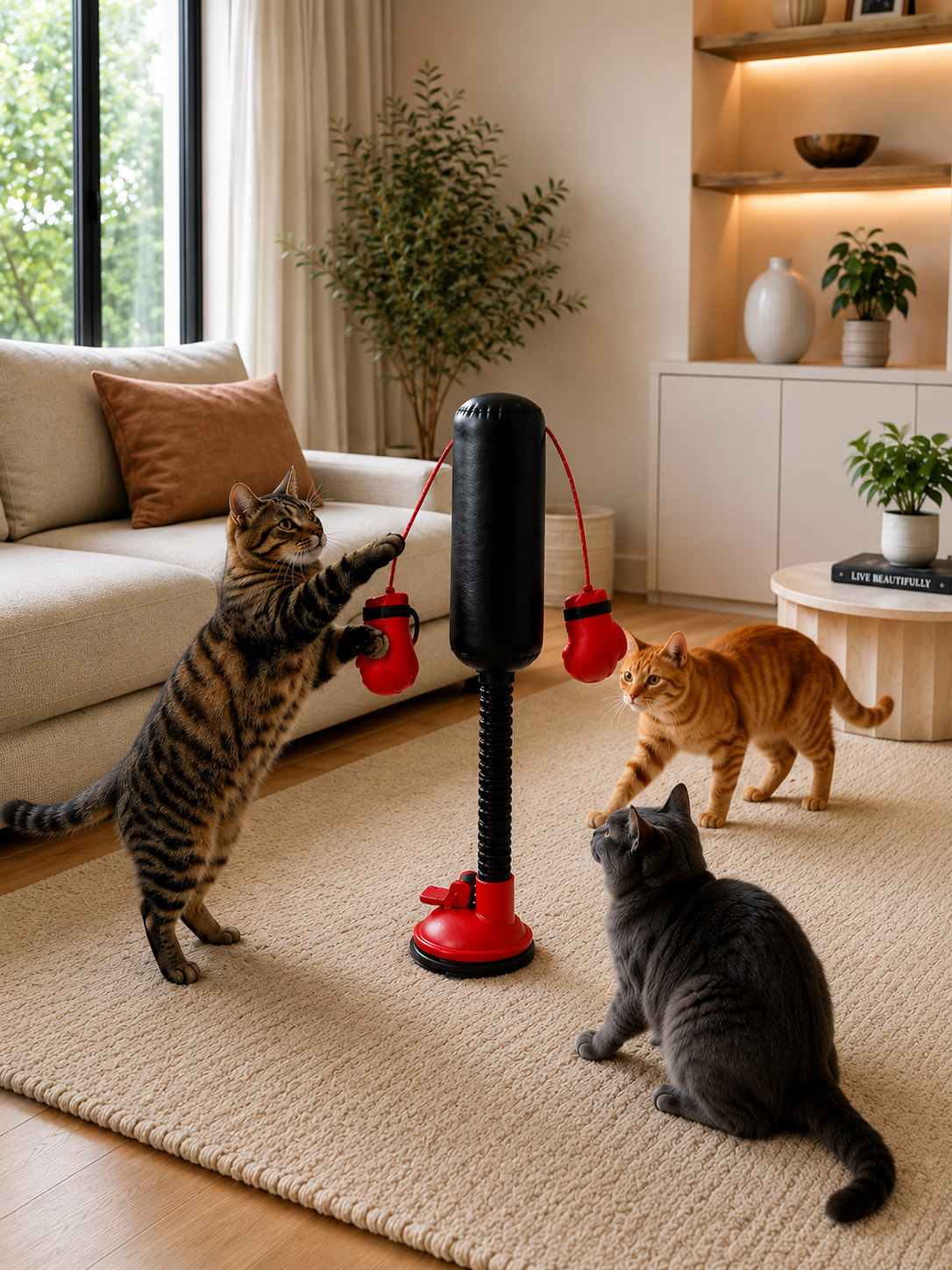 Mini Cat Punching Bag Toy