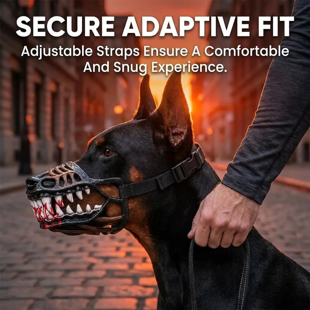 Spooky Dino Dog Muzzle