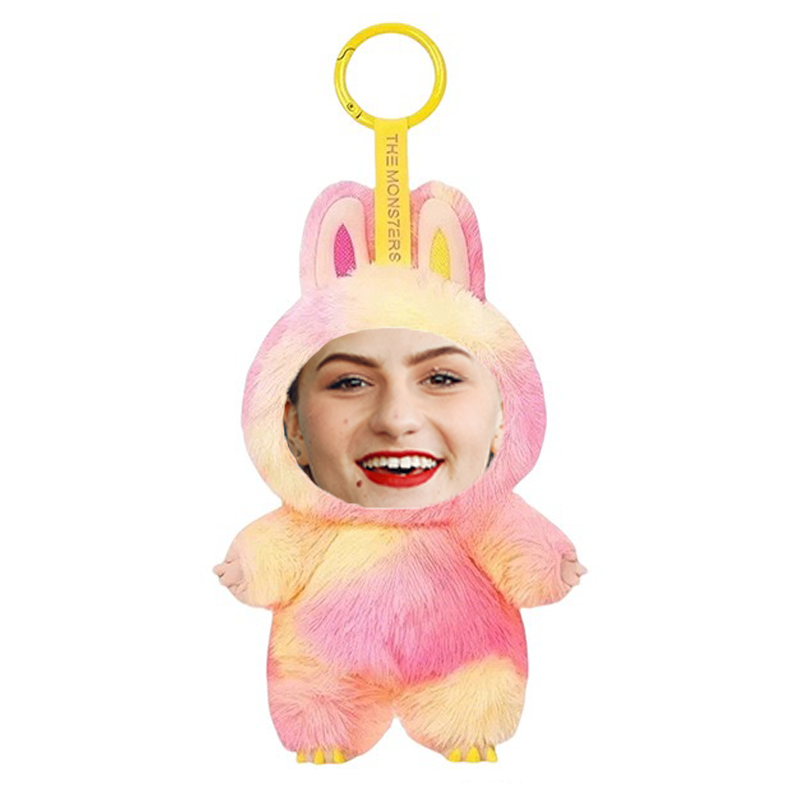 Funny Custom Yebubu Plush Keychain with Your Face (Version 3) – Perfect Gift In Different Colors