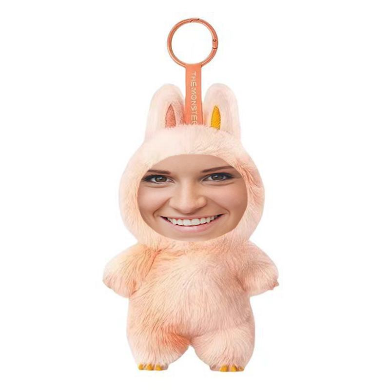 Funny Custom Yebubu Plush Keychain with Your Face (Version 3) – Perfect Gift In Different Colors
